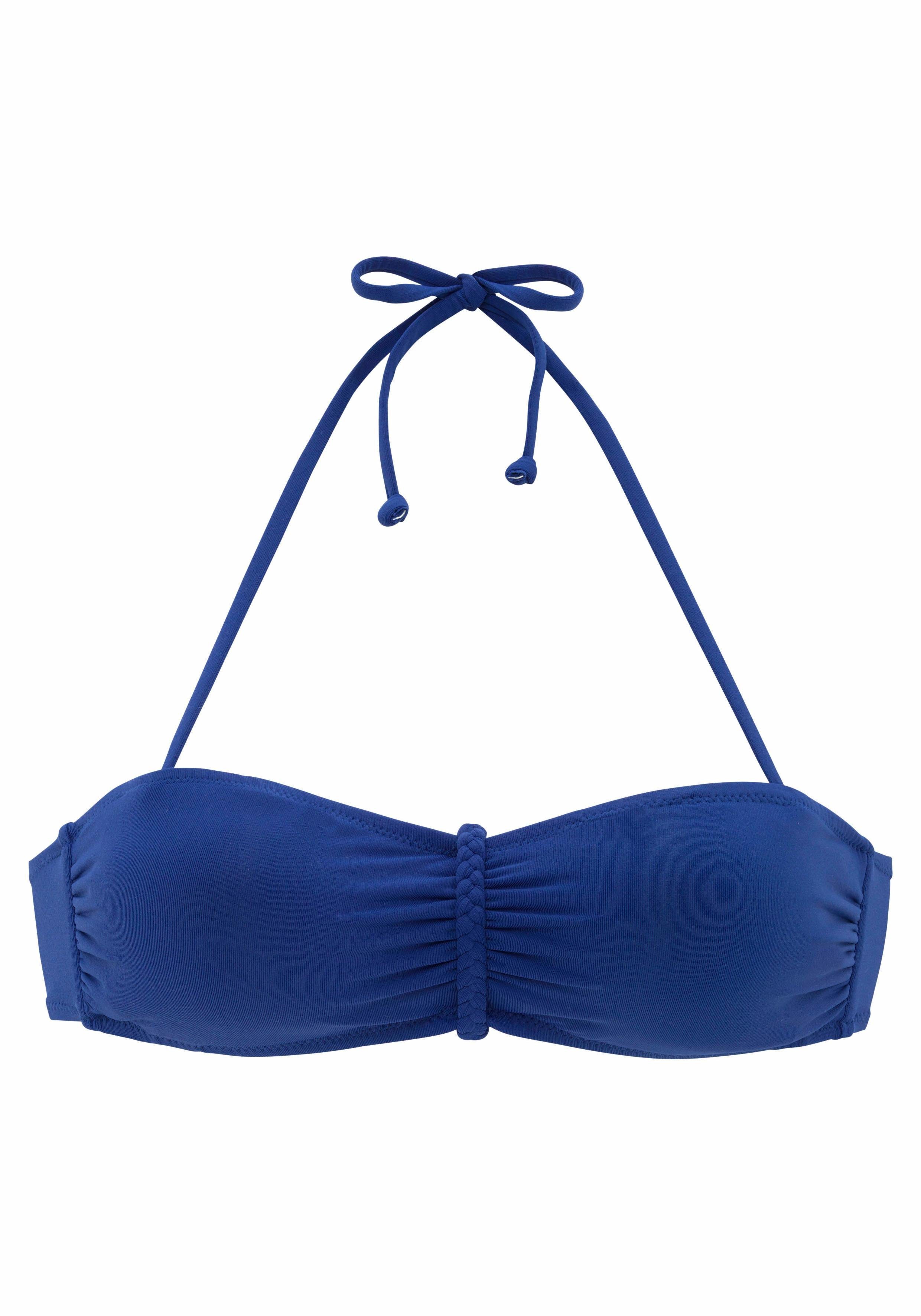 Buffalo Bandeau-Bikini-Top Happy, mit geflochtenem Detail günstig online kaufen