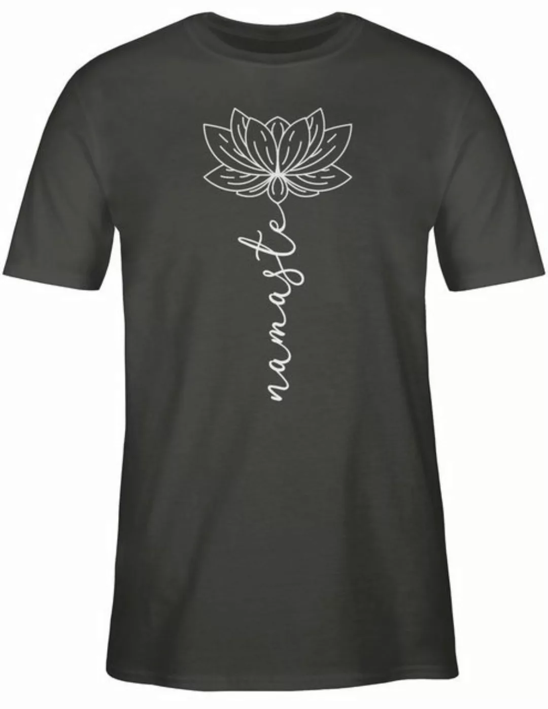 Shirtracer T-Shirt Namaste Lotusblüte Yoga Chakra Yoga und Wellness Geschen günstig online kaufen