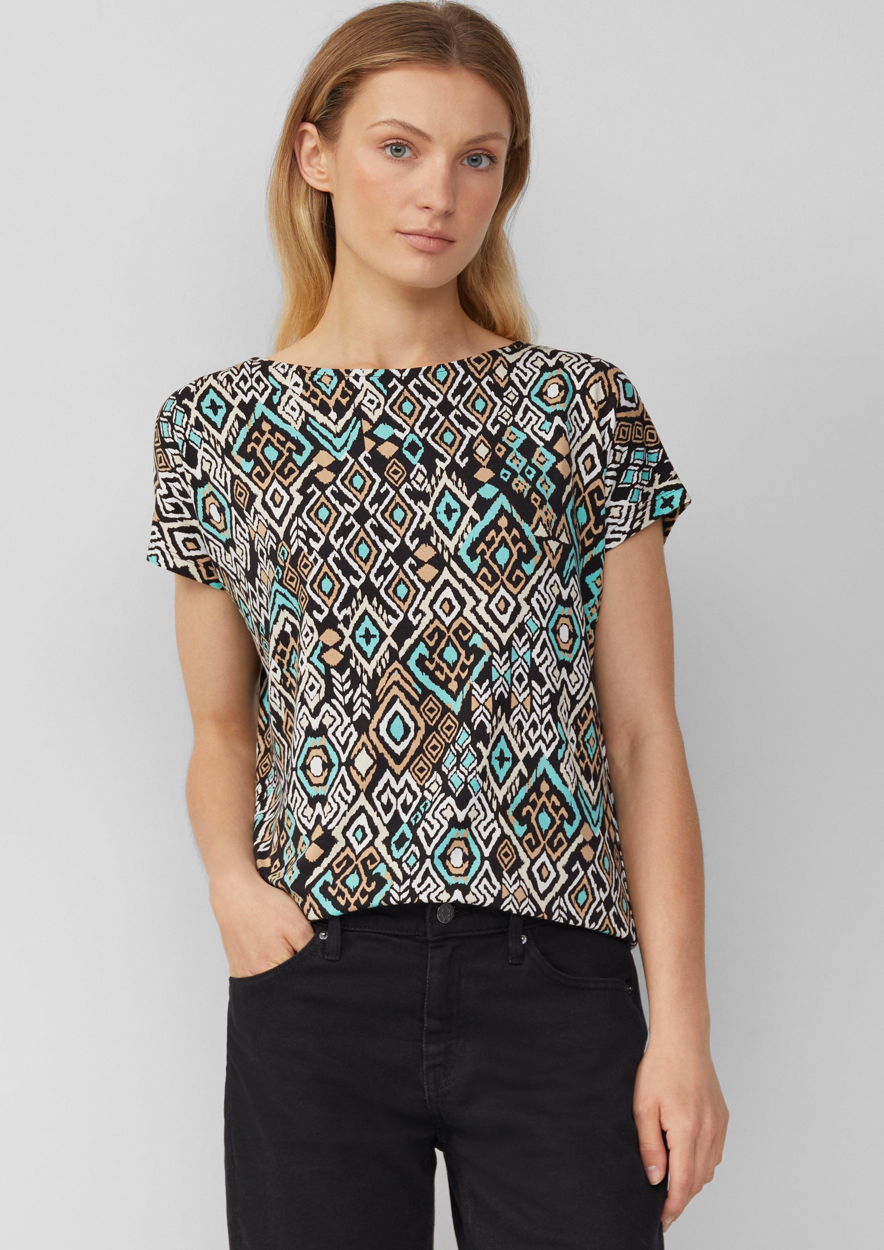 s.Oliver Shirttop Fließendes T-Shirt aus Viskosemix günstig online kaufen