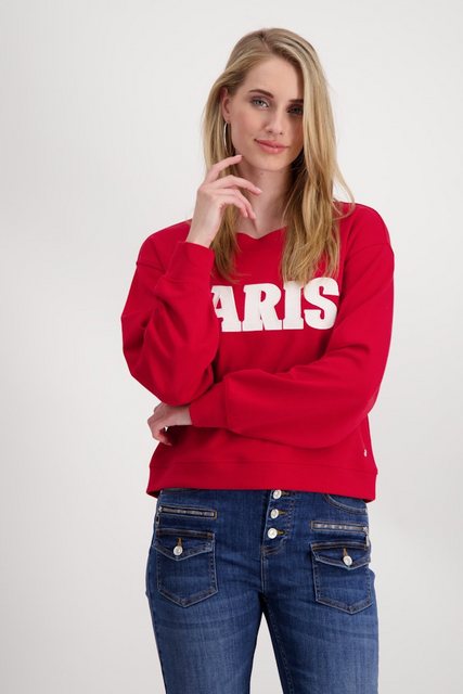 Monari Sweatshirt, mit kontrastfarbenen Schriftzug günstig online kaufen