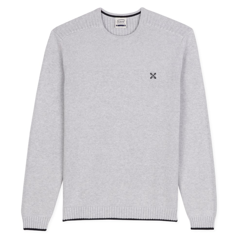 Oxbow N2 Polmi Rundhalsausschnitt Sweater S Grey Heather günstig online kaufen