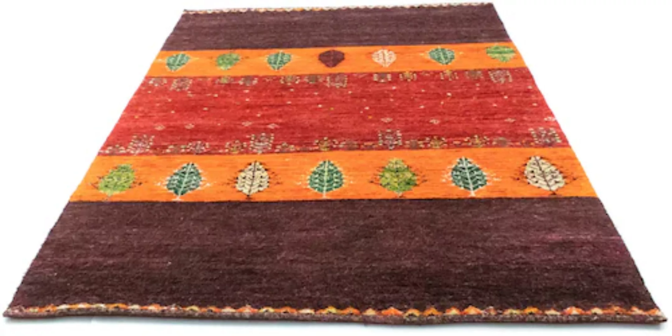 morgenland Teppich »Designer Teppich handgeknüpft orange«, rechteckig, Visk günstig online kaufen