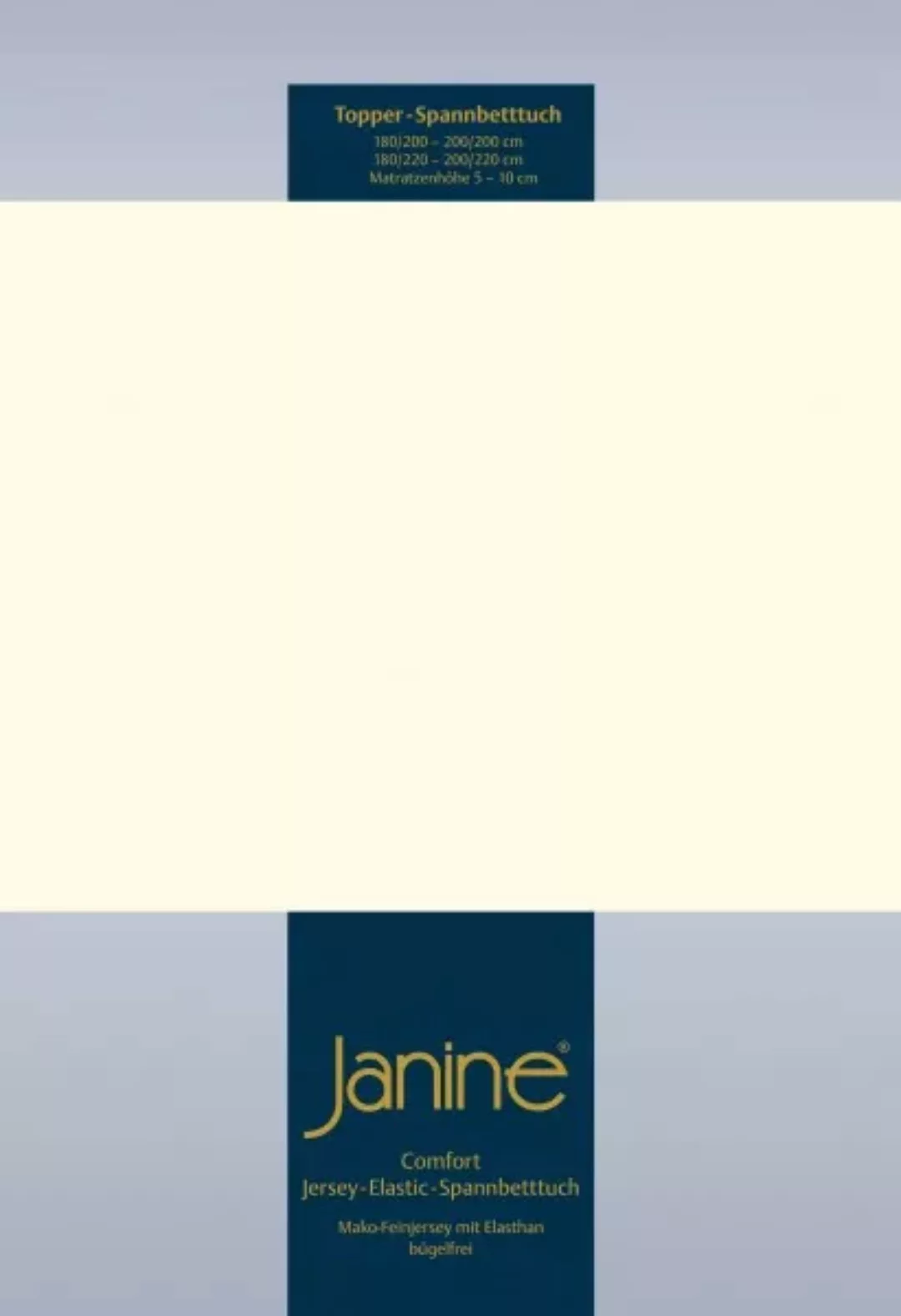 Janine Topper-Spannbetttuch 5001 (für Box-Spring Betten) schwarz Größe:  20 günstig online kaufen