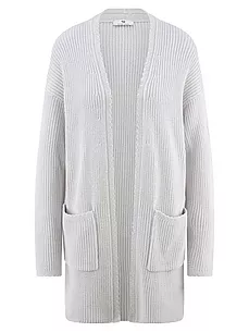 Long-Strickjacke Peter Hahn grau günstig online kaufen