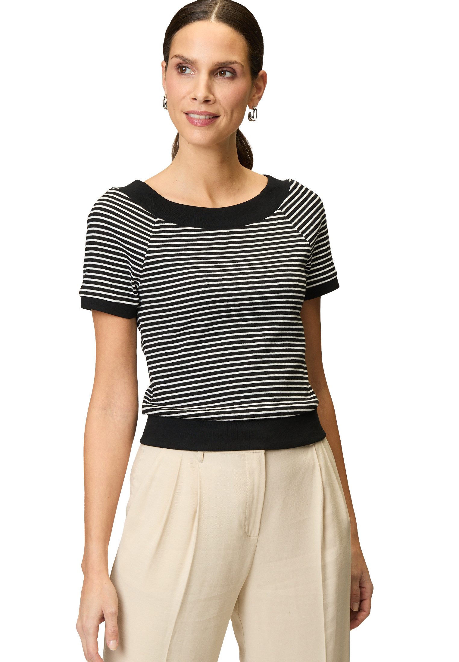 Zero Kurzarmshirt "zero Damen Streifenshirt mit Raglan Ärmel", (1 tlg.), Pl günstig online kaufen