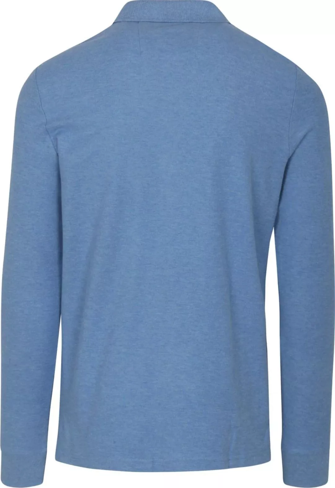 NZA Longsleeve Polo Isaac Piqué Blau - Größe L günstig online kaufen