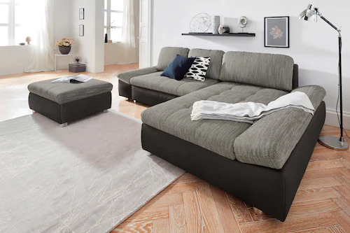 sit&more Ecksofa "Bergamo L-Form", wahlweise mit Bettfunktion, Bettkasten u günstig online kaufen