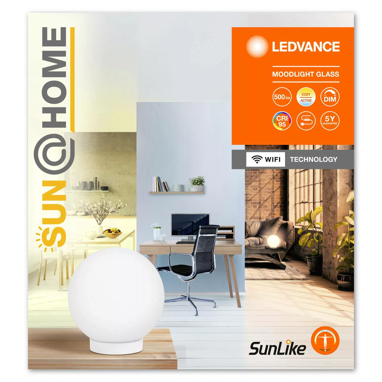 LEDVANCE SMART+ WiFi Tischlampe Sun@Home Moodlight Glas CCT günstig online kaufen