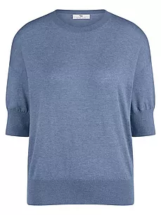 Rundhals-Pullover Peter Hahn blau günstig online kaufen