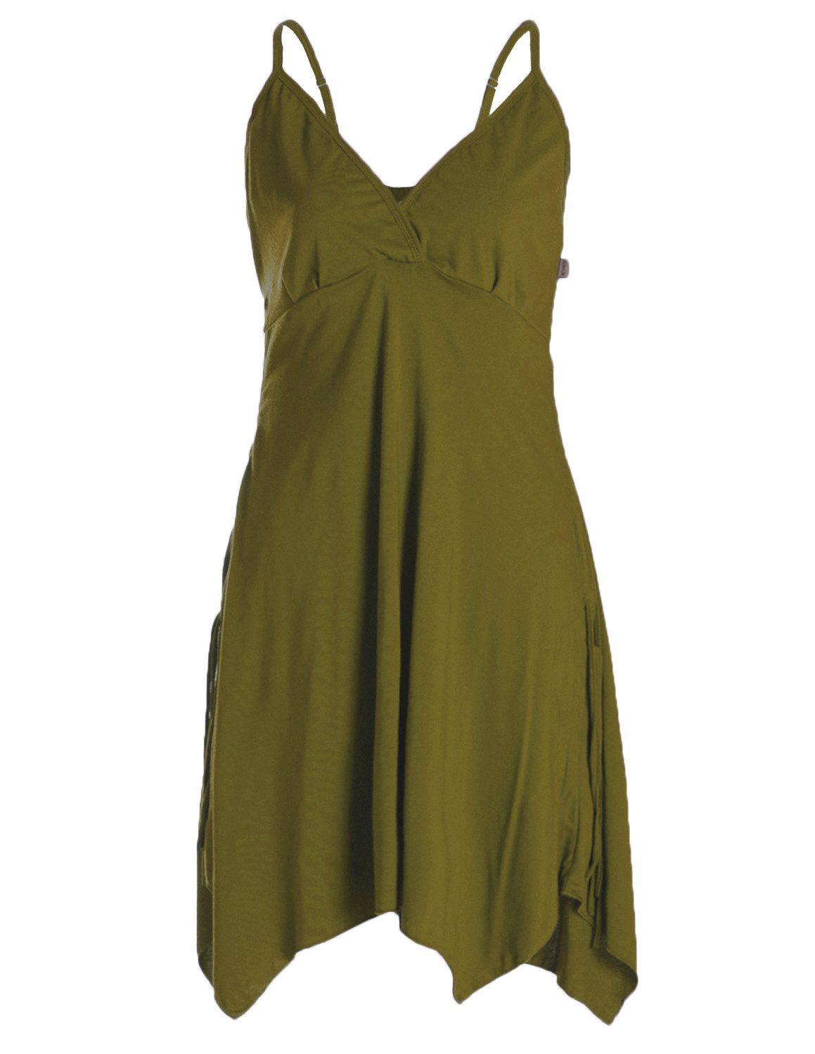 Vishes Sommerkleid Damen Bio-Baumwolle Spaghettiträger-Kleid Hippie, günstig online kaufen