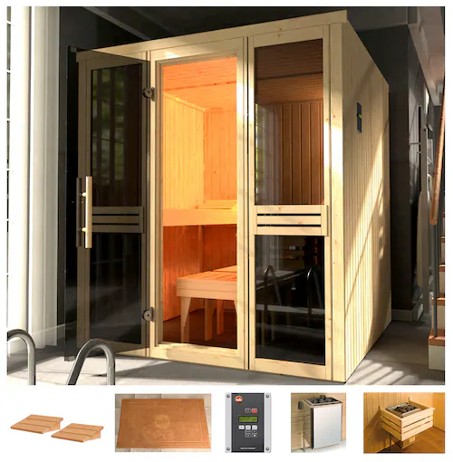 weka Sauna »Classic«, 7,5 kW Ofen mit ext. Steuerung, Fenster günstig online kaufen