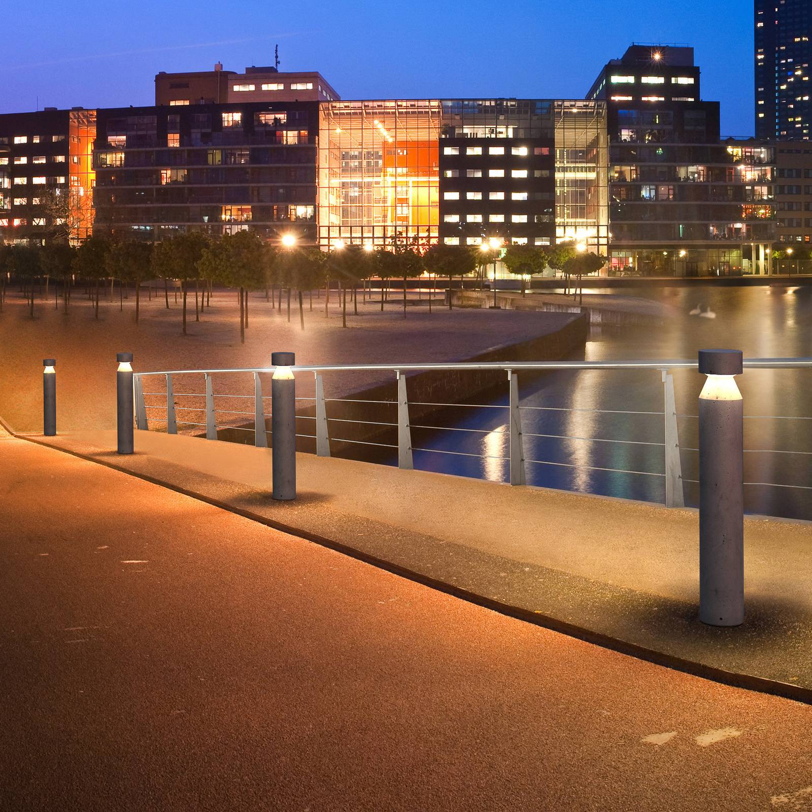 LEDS-C4 Row LED-Wegeleuchte aus Zement günstig online kaufen