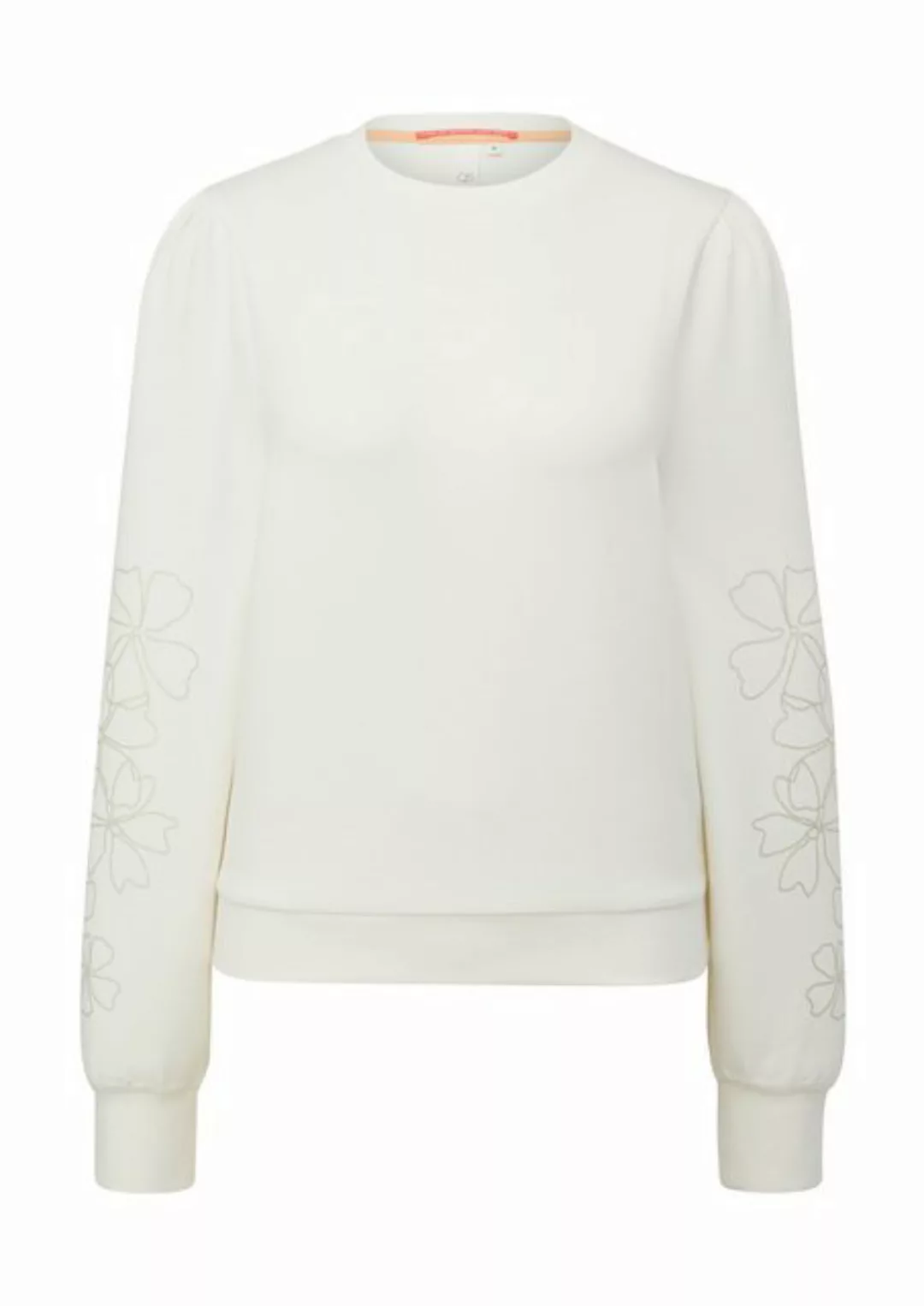 QS Sweatshirt Sweatshirt mit Blumen-Print günstig online kaufen