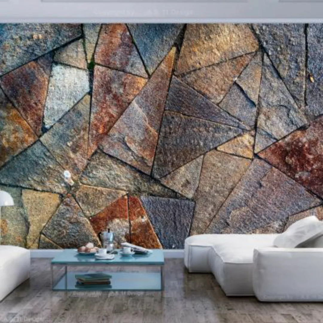 artgeist Fototapete Pavement Tiles (Colourful) mehrfarbig Gr. 350 x 245 günstig online kaufen