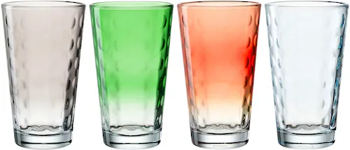 LEONARDO Gläser-Set »OPTIC«, (Set, 4 tlg.), 540 ml, 4-teilig günstig online kaufen