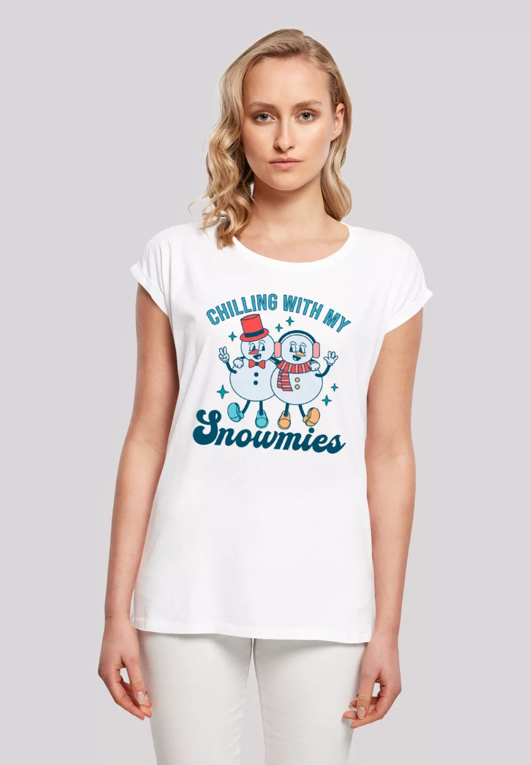 F4NT4STIC T-Shirt "Chilling with My Snowmies", Premium Qualität günstig online kaufen