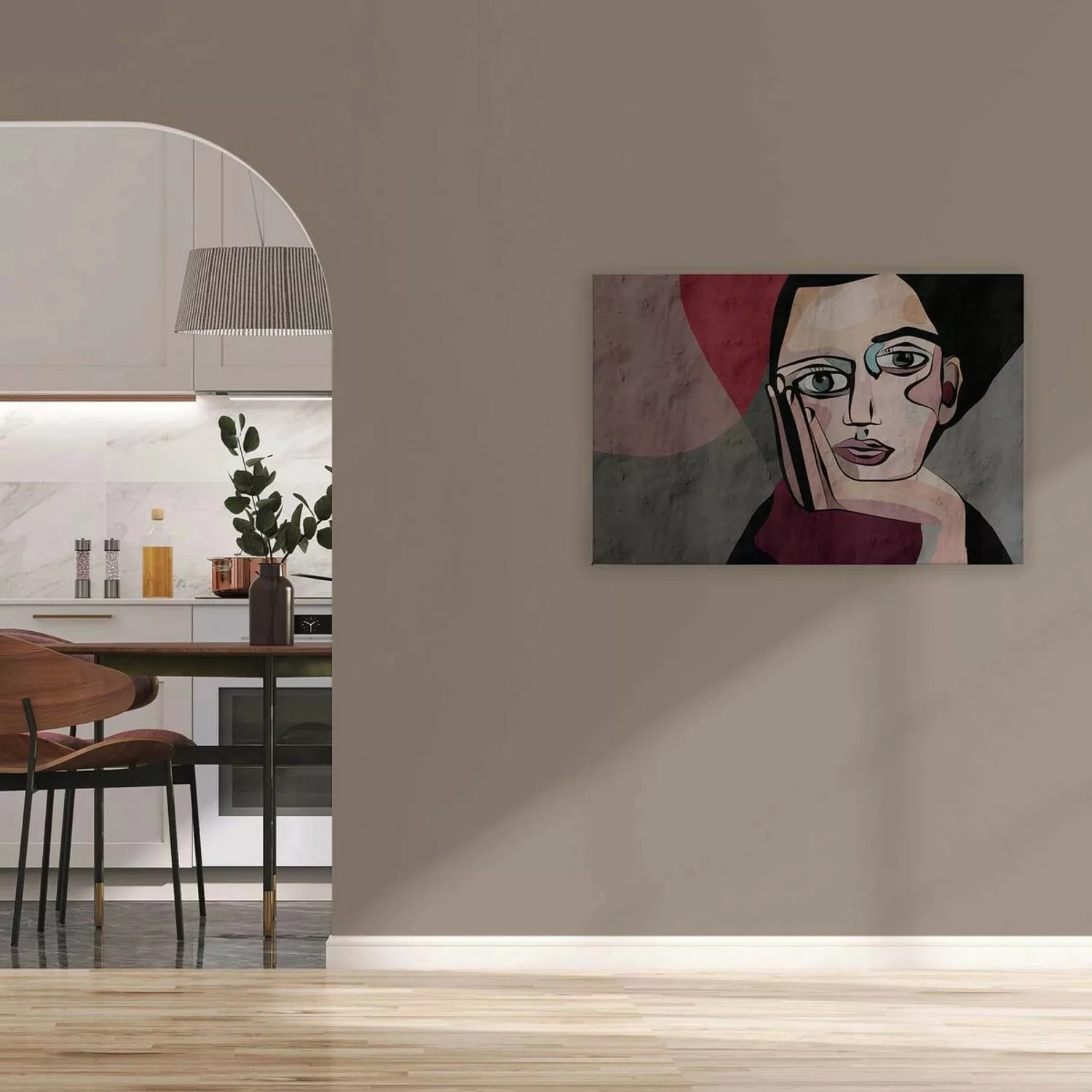 Bricoflor Ausgefallenes Wandbild Mit Menschen In 120 X 80 Cm Leinwandbild A günstig online kaufen