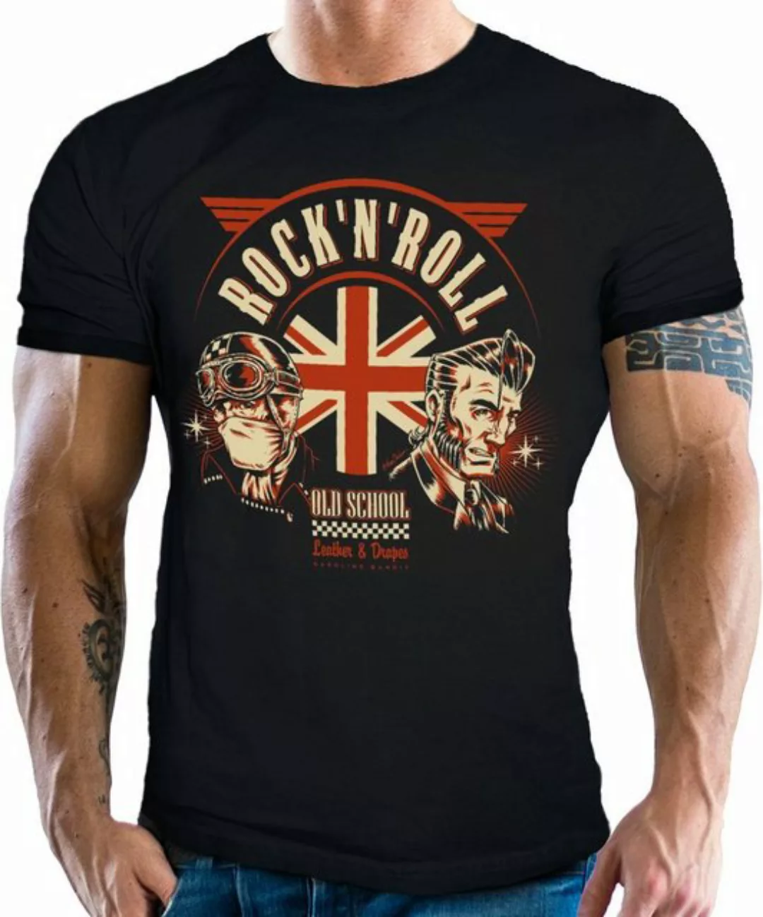 GASOLINE BANDIT® T-Shirt für Rockabilly Fans: UK Rock'n Roll günstig online kaufen