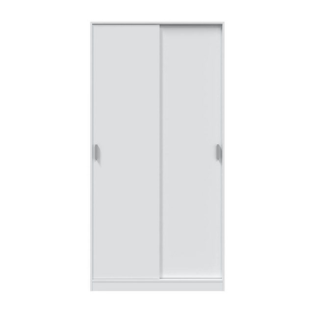 FORES HABITAT Schwebetürenschrank in Weiß - 100x200x50 (BxHxT) günstig online kaufen