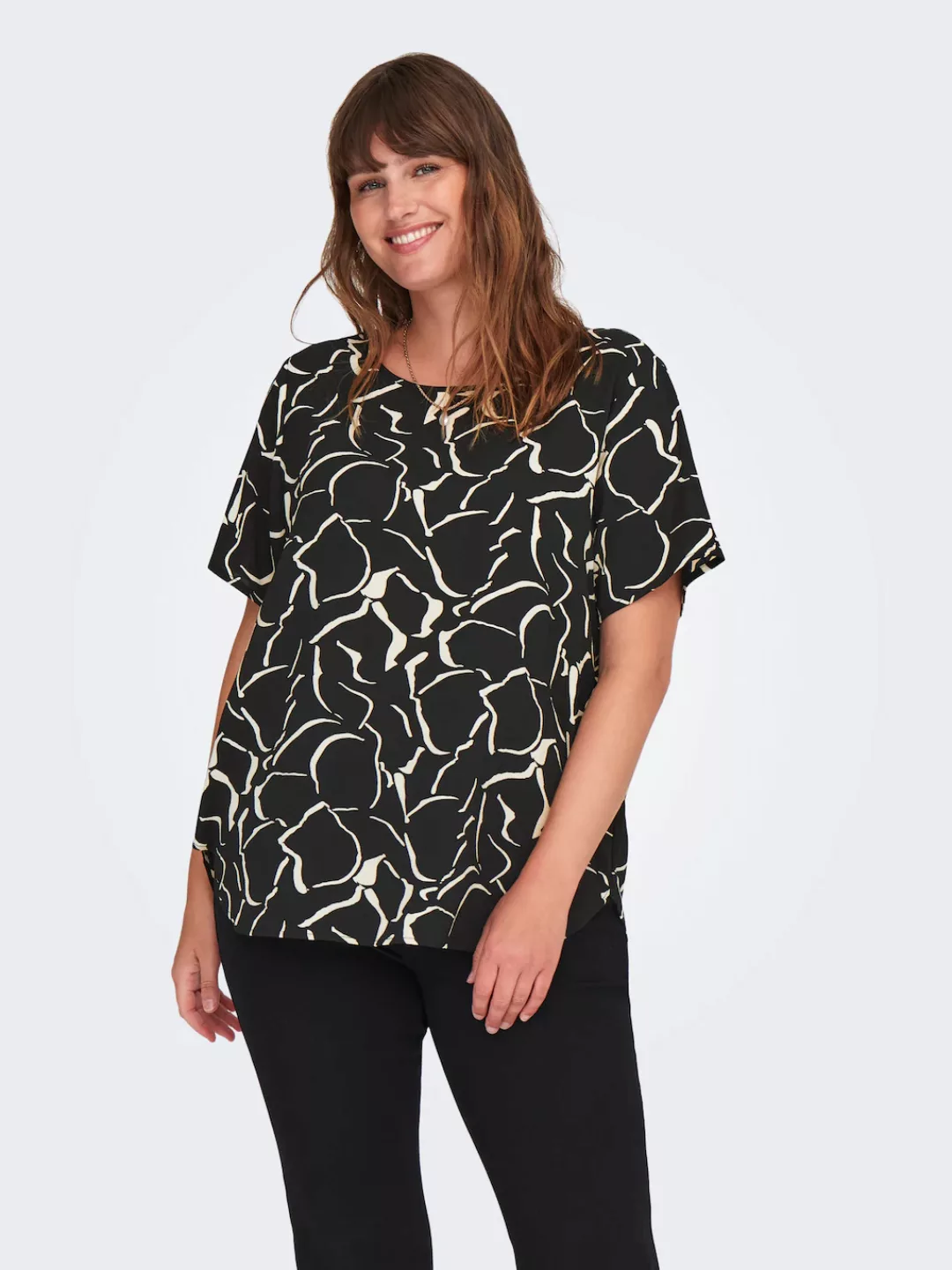 ONLY CARMAKOMA Shirtbluse "CARVICA SS TOP WVN NOOS" günstig online kaufen