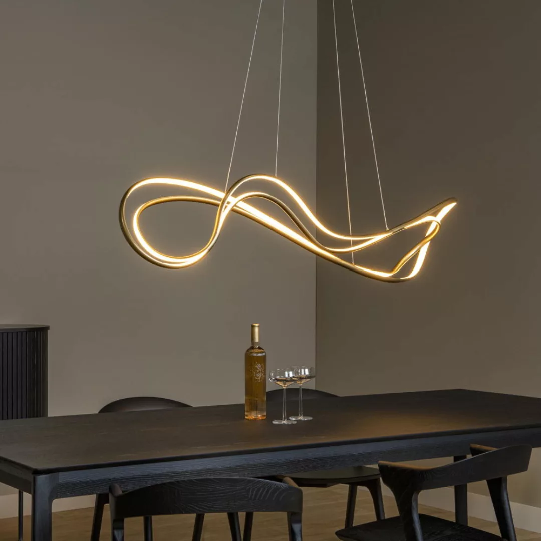 LED Pendelleuchte Sardana in Gold-matt 54W 3500lm günstig online kaufen