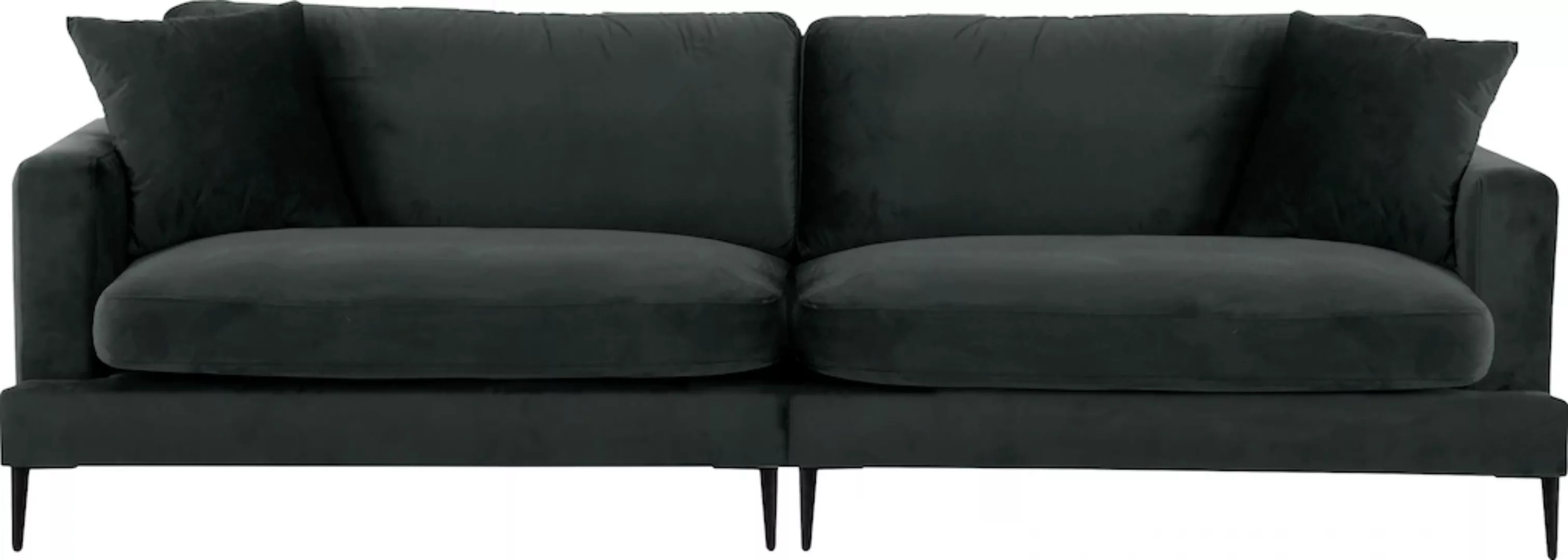 Leonique Big-Sofa "Cozy", mit losen Kissen und Metallbeinen günstig online kaufen