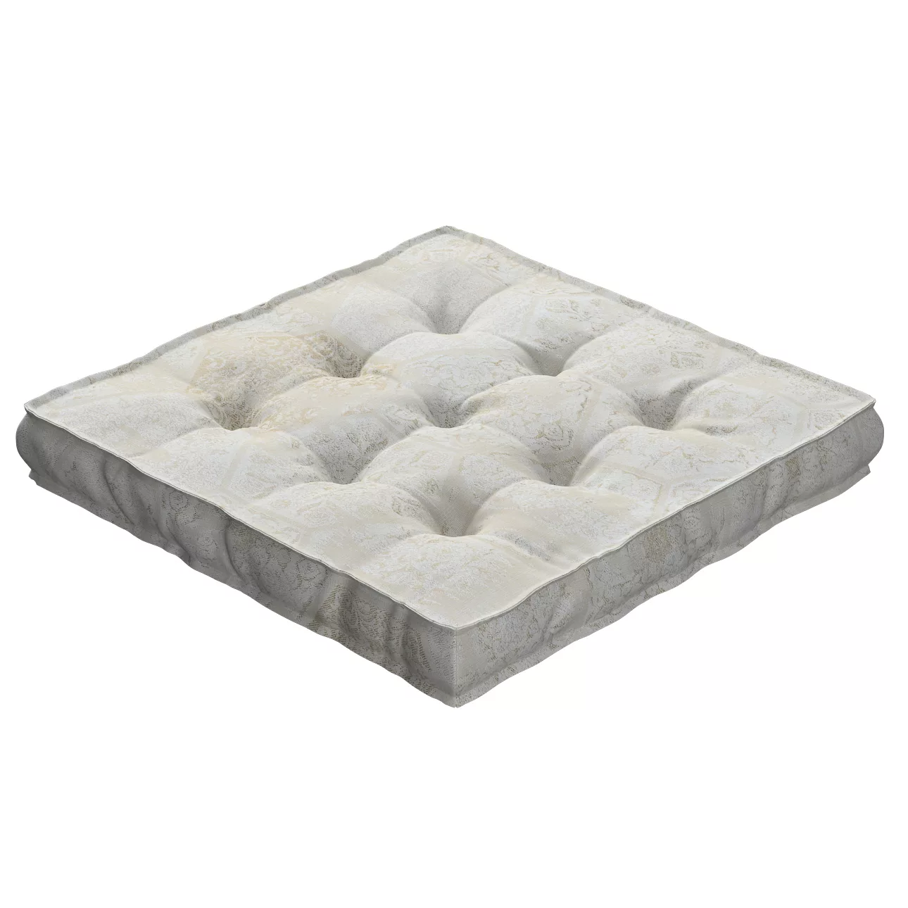 Sitzkissen Jacob mit Handgriff, grau-beige, 50 x 50 x 10 cm, Secret Garden günstig online kaufen