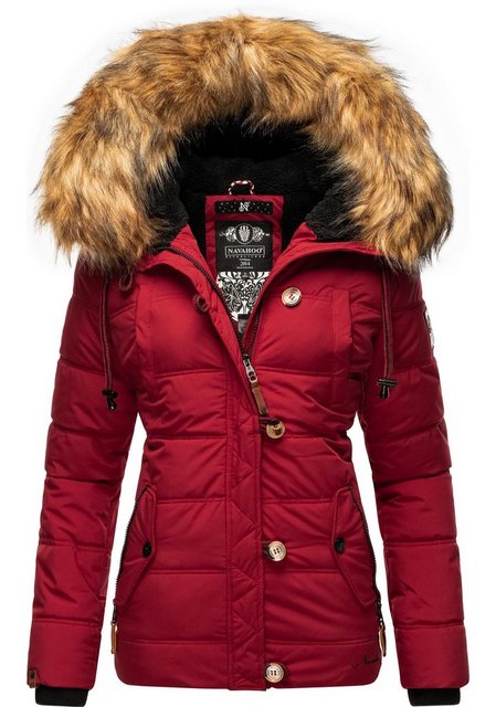 Navahoo Winterjacke Zoja stylische Steppjacke mit Kunstpelz Kapuze günstig online kaufen