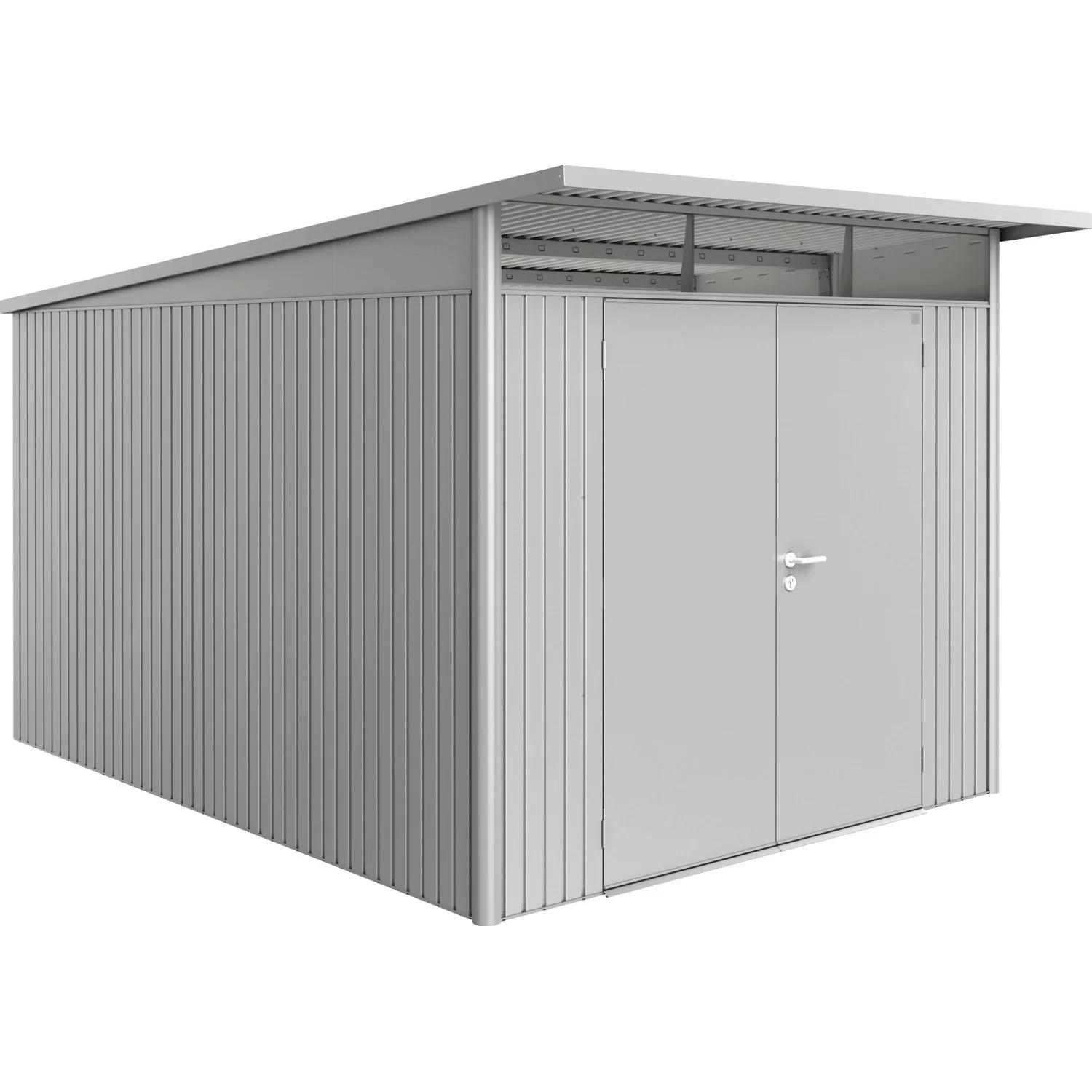 Biohort Metall-Gerätehaus AvantGarde A8 Silber-Metallic BxT: 257 cm x 337 c günstig online kaufen