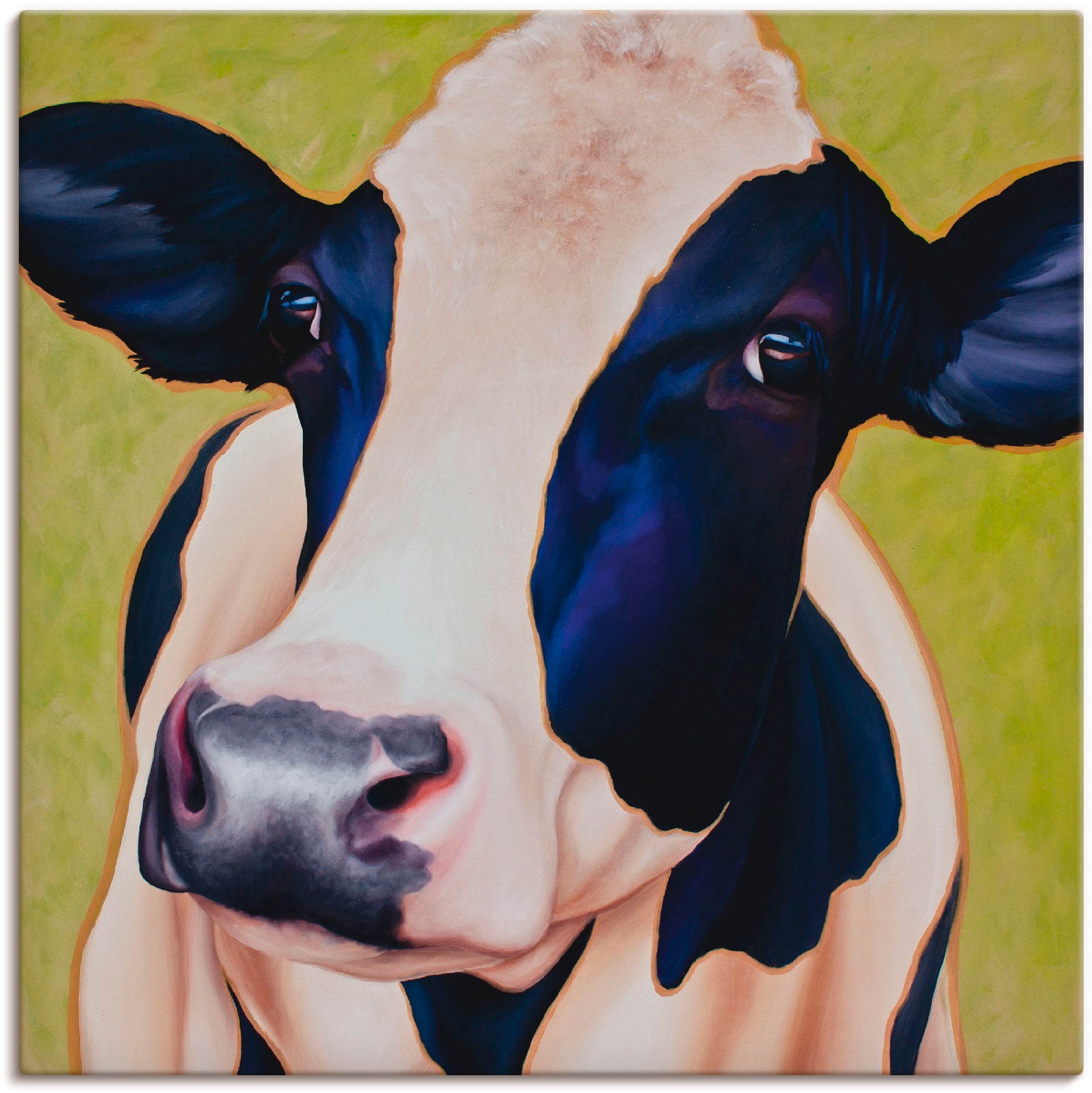Artland Leinwandbild »Kuh Paula«, Haustiere, (1 St.), auf Keilrahmen gespan günstig online kaufen