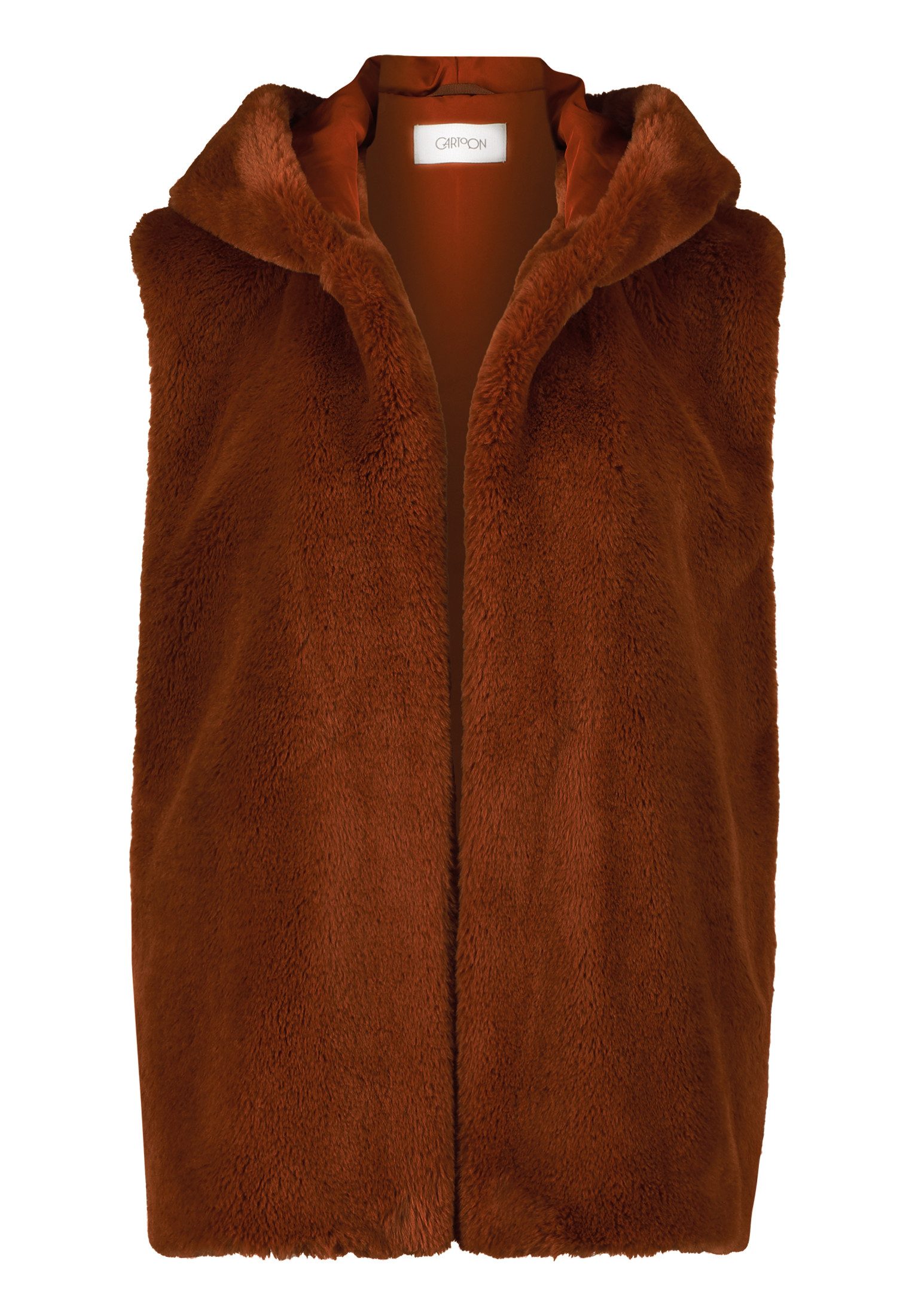 Cartoon Plüschweste Cartoon Damen Fake Fur-Weste günstig online kaufen