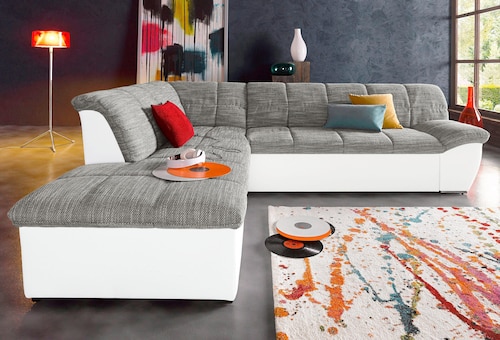 DOMO collection Ecksofa "Splash L-Form", wahlweise mit Bettfunktion günstig online kaufen