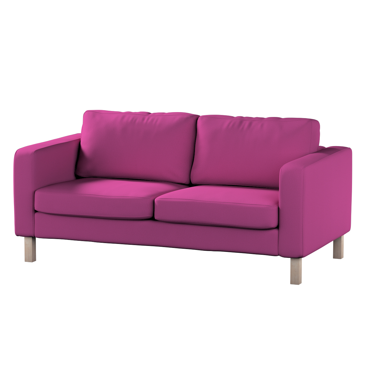 Bezug für Karlstad 2-Sitzer Sofa nicht ausklappbar, amarant, Sofahusse, Kar günstig online kaufen