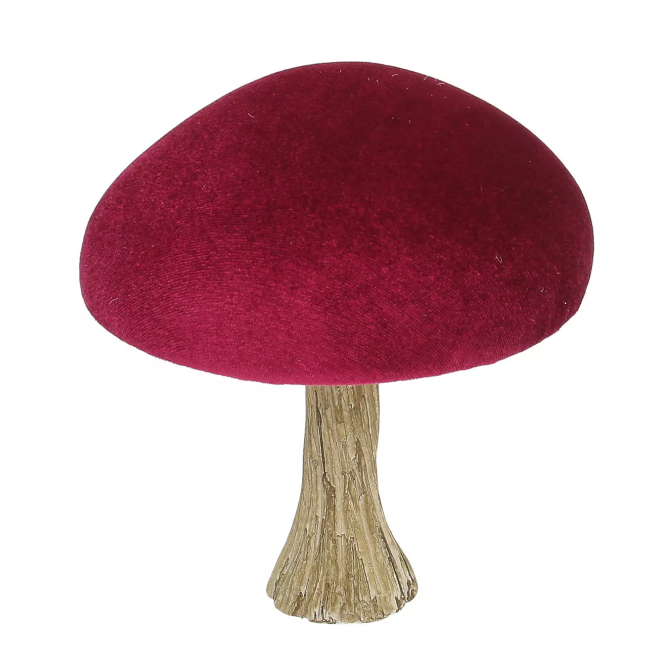 Dekofigur Velvet Mushroom 17 cm ruby, 16x17 cm günstig online kaufen