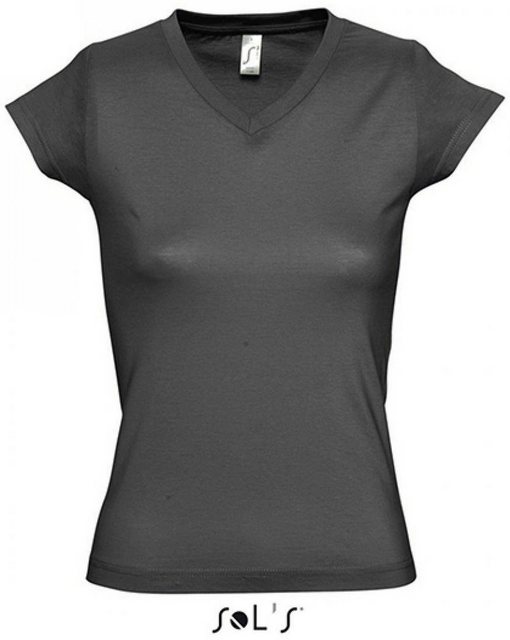 SOLS V-Shirt Ladies V-Neck Moon Damen T-Shirt günstig online kaufen