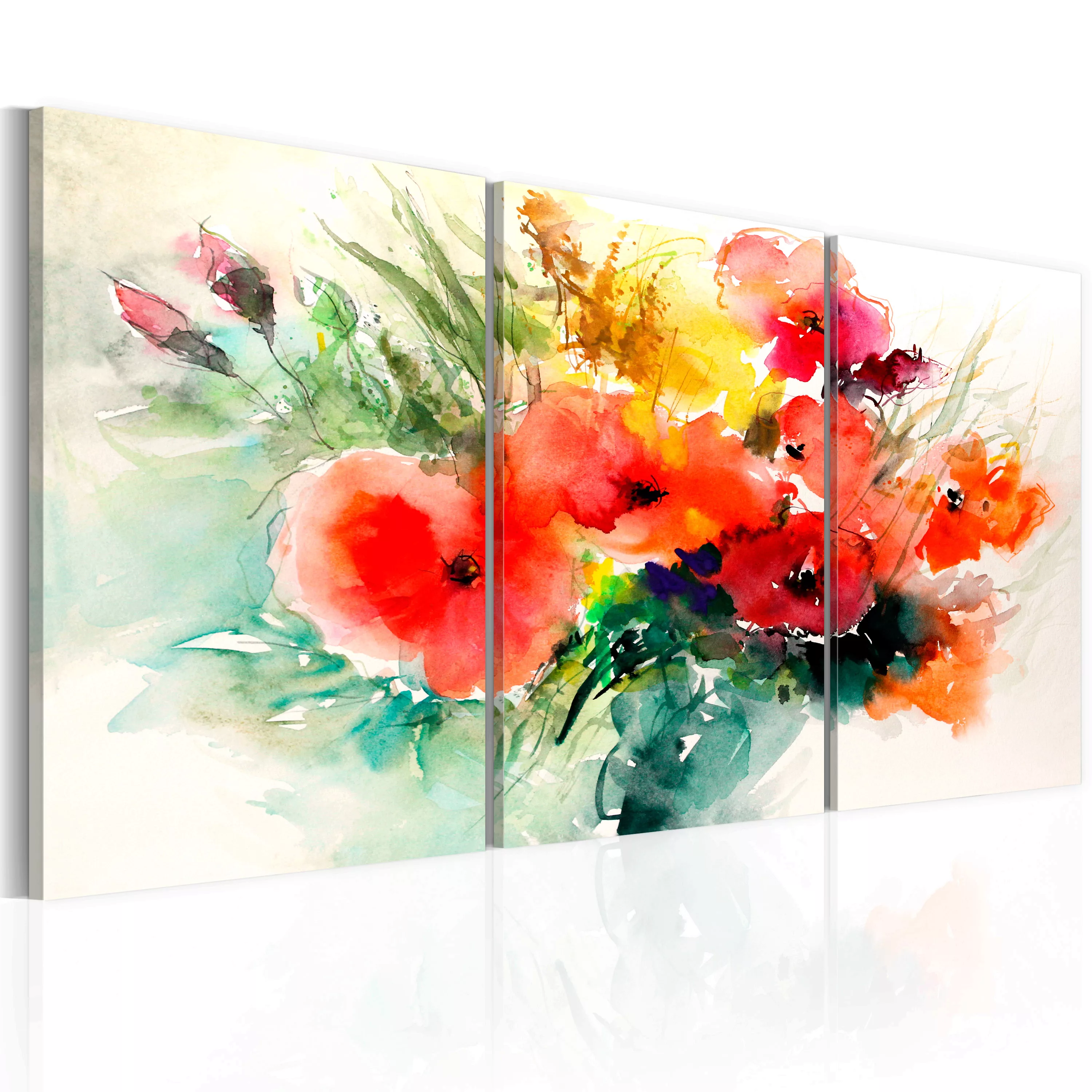 Wandbild - Aquarell-strauß günstig online kaufen