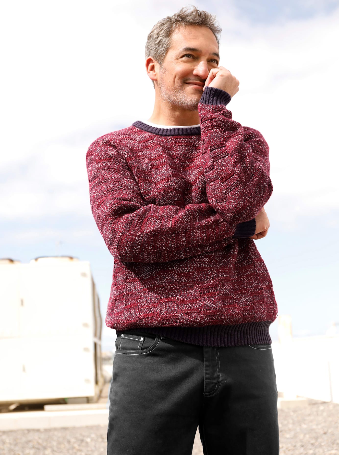 Marco Donati Rundhalspullover "Pullover" günstig online kaufen