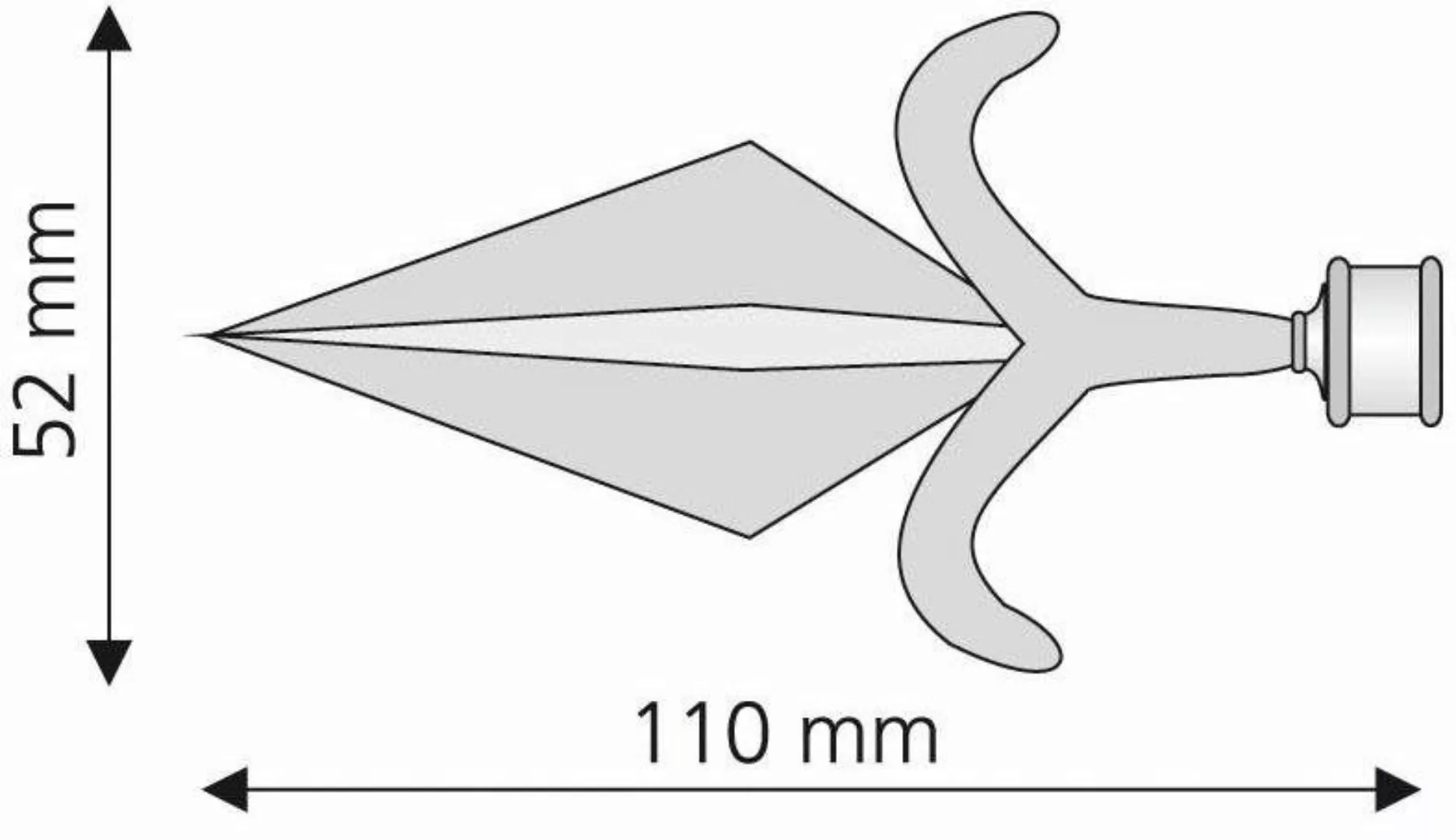 Liedeco Gardinenstangen-Endstück Amor, Gardinen, (Set, 2-St), günstig online kaufen