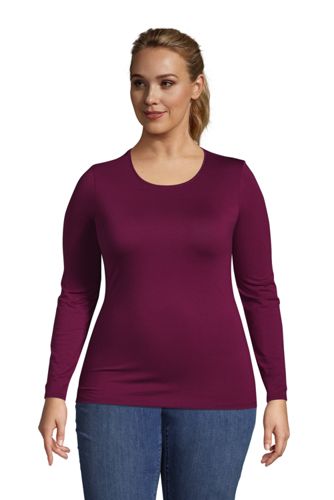 Shirt aus Baumwoll/Modalmix in großen Größen, Damen, Größe: 52-54 Plusgröße günstig online kaufen