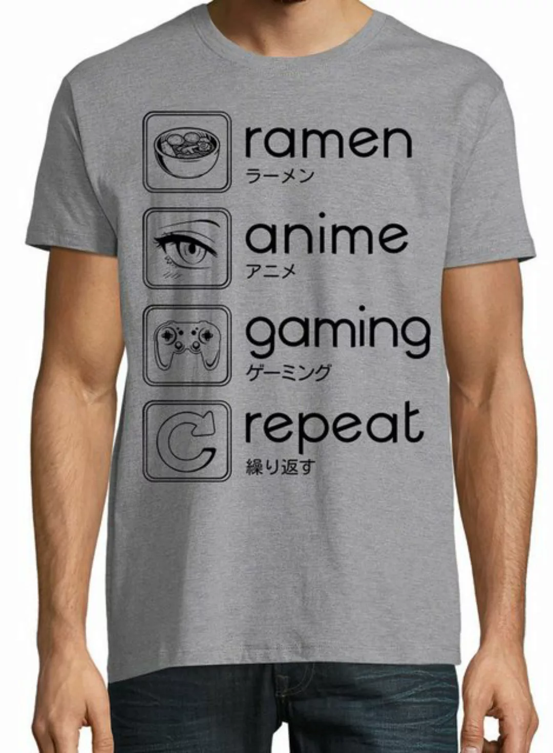 Youth Designz Print-Shirt Ramen Anime Gaming Herren T-Shirt mit lustigen Lo günstig online kaufen