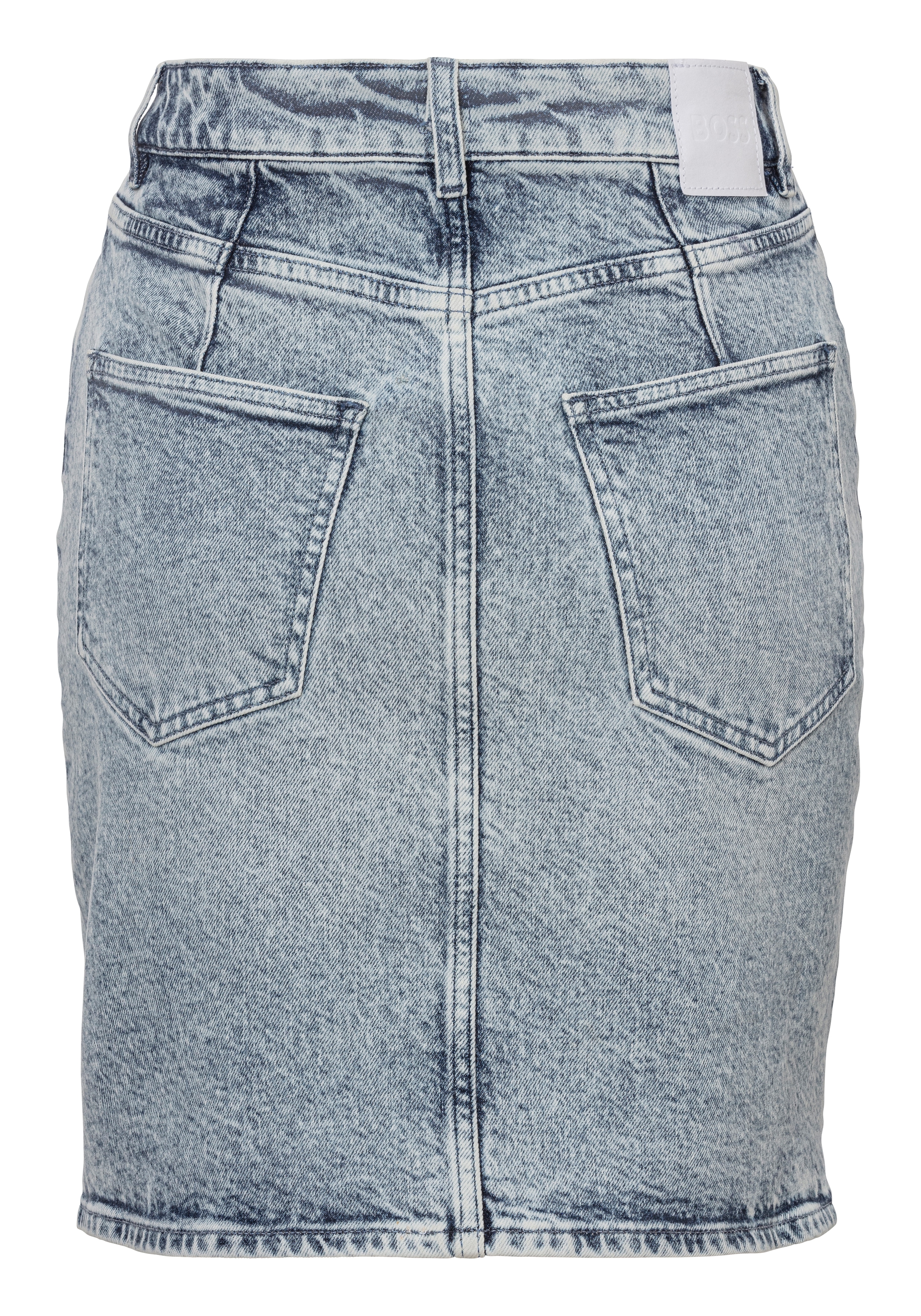 BOSS ORANGE Jeansrock "C DENIM SKIRT 2.0 Premium Damenmode", mit BOSS-Badge günstig online kaufen