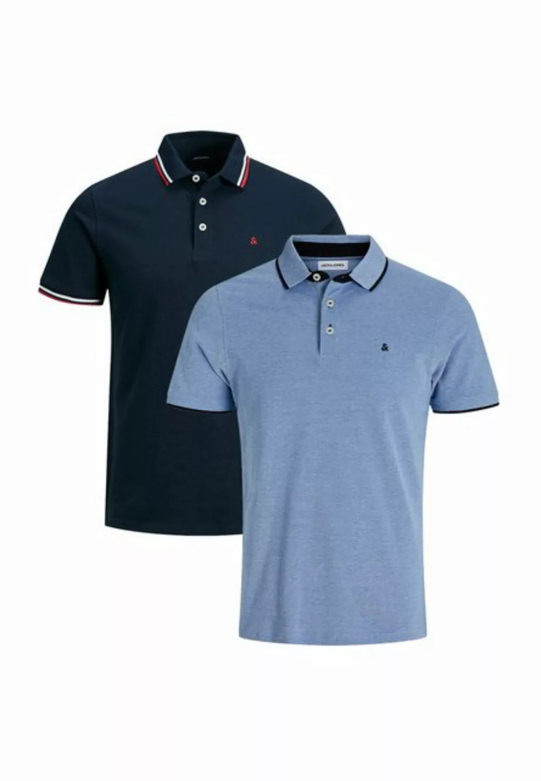 Jack & Jones Poloshirt 2er Pack Paulos - Slim Fit (Spar-Set, 2-tlg) Poloshi günstig online kaufen