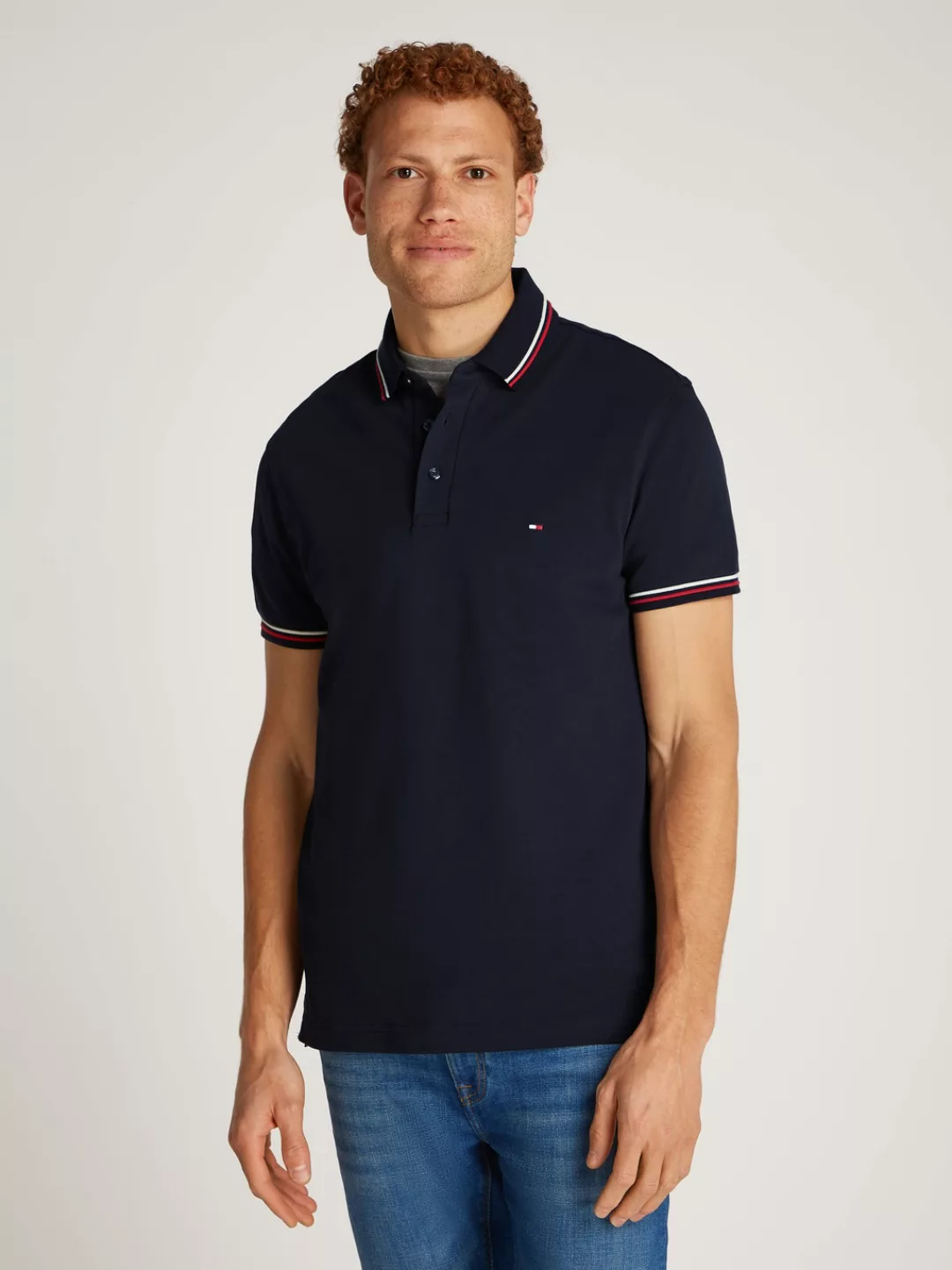 Tommy Hilfiger Poloshirt "TIPPED SLIM FIT POLO", mit Kontrast-Details günstig online kaufen