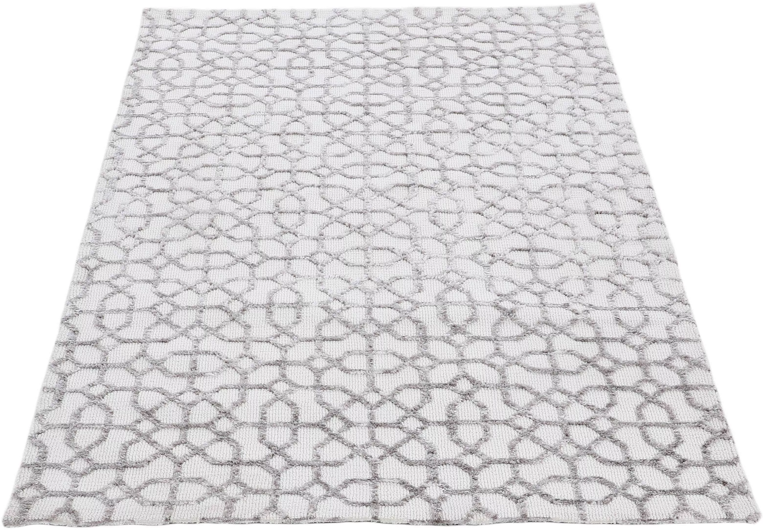 carpetfine Teppich »Holly 3«, rechteckig, 12 mm Höhe, geometrisches Design, günstig online kaufen