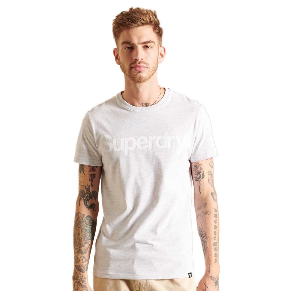 Superdry Core Logo Kurzärmeliges T-shirt L Ice Marl günstig online kaufen