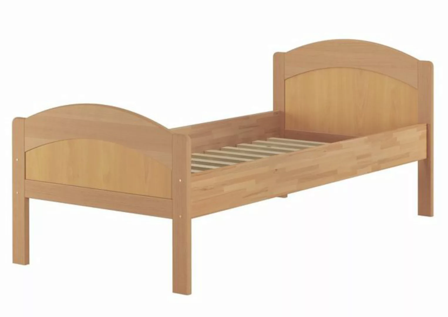 ERST-HOLZ Bett Seniorenbett Gästebett Einzelbett Buche massiv 100x200 mit R günstig online kaufen