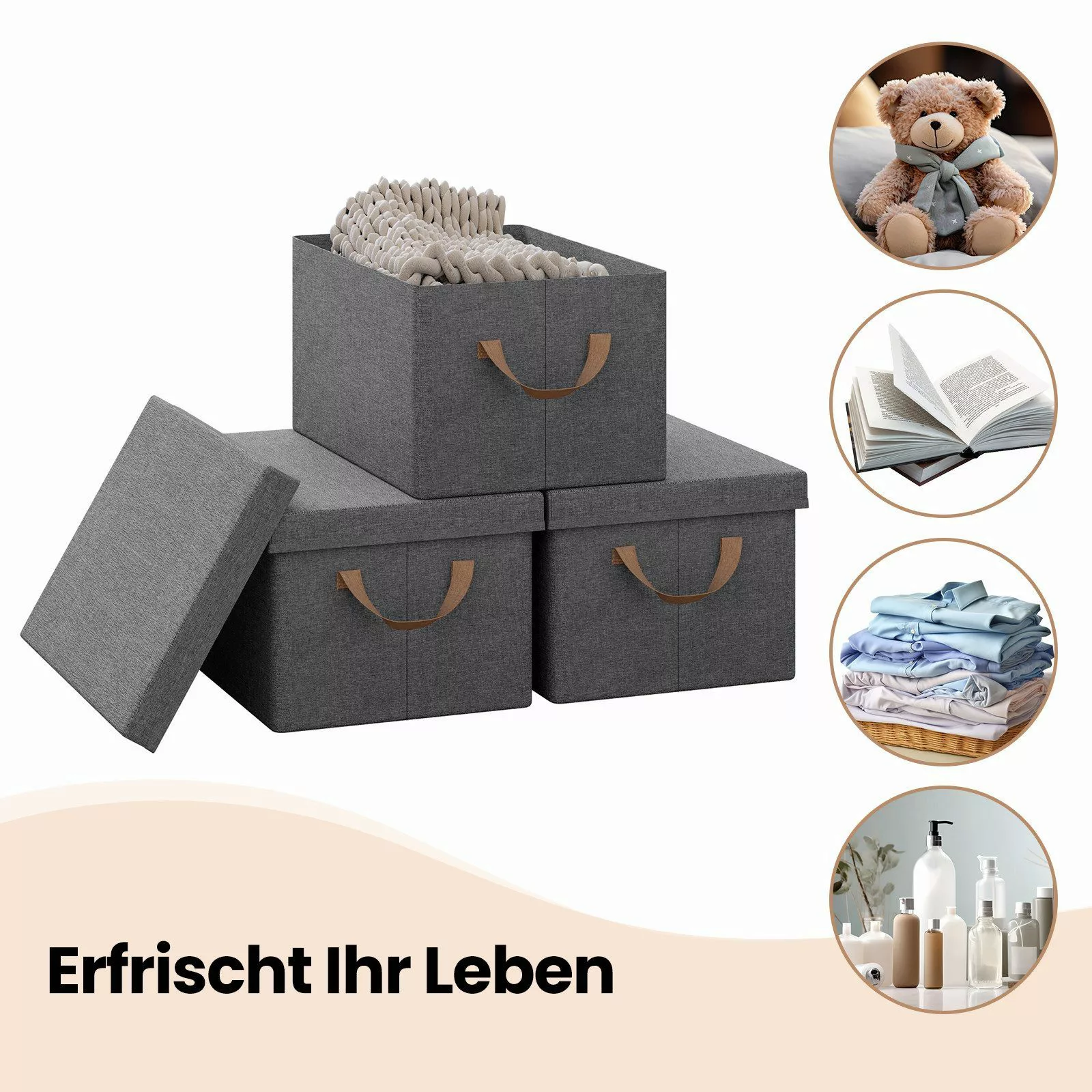 Woltu Aufbewahrungsbox (10 St., Set), mit günstig online kaufen