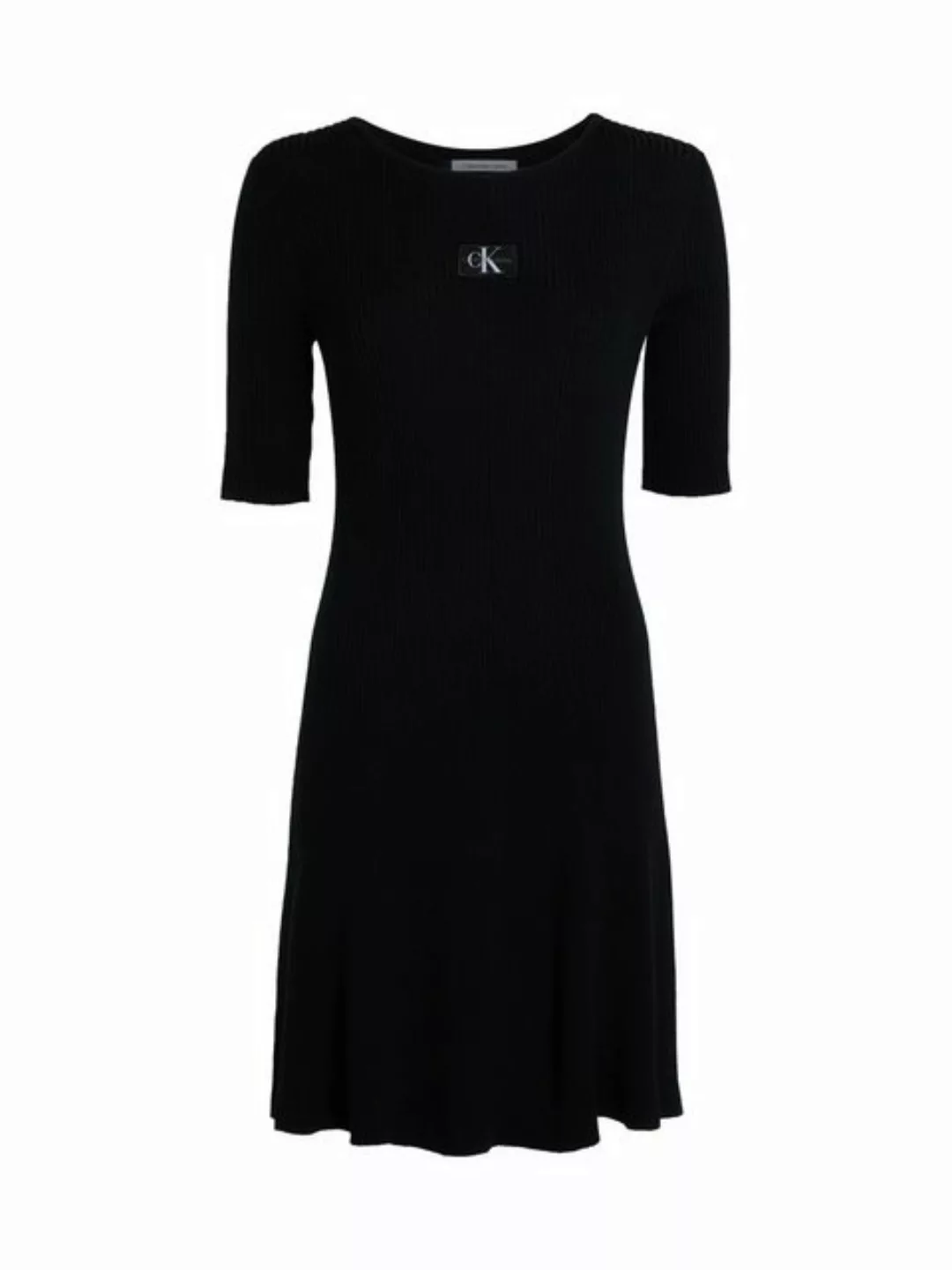 Calvin Klein Jeans Sweatkleid WOVEN LABEL SS SWEATER DRESS mit Logopatch günstig online kaufen