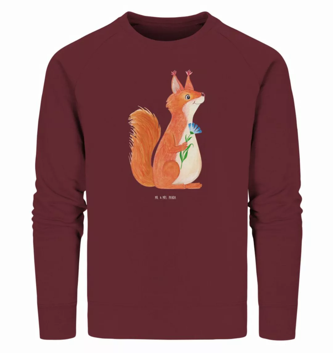 Mr. & Mrs. Panda Longpullover Größe S Eichhörnchen Blume - Burgundy - Gesch günstig online kaufen