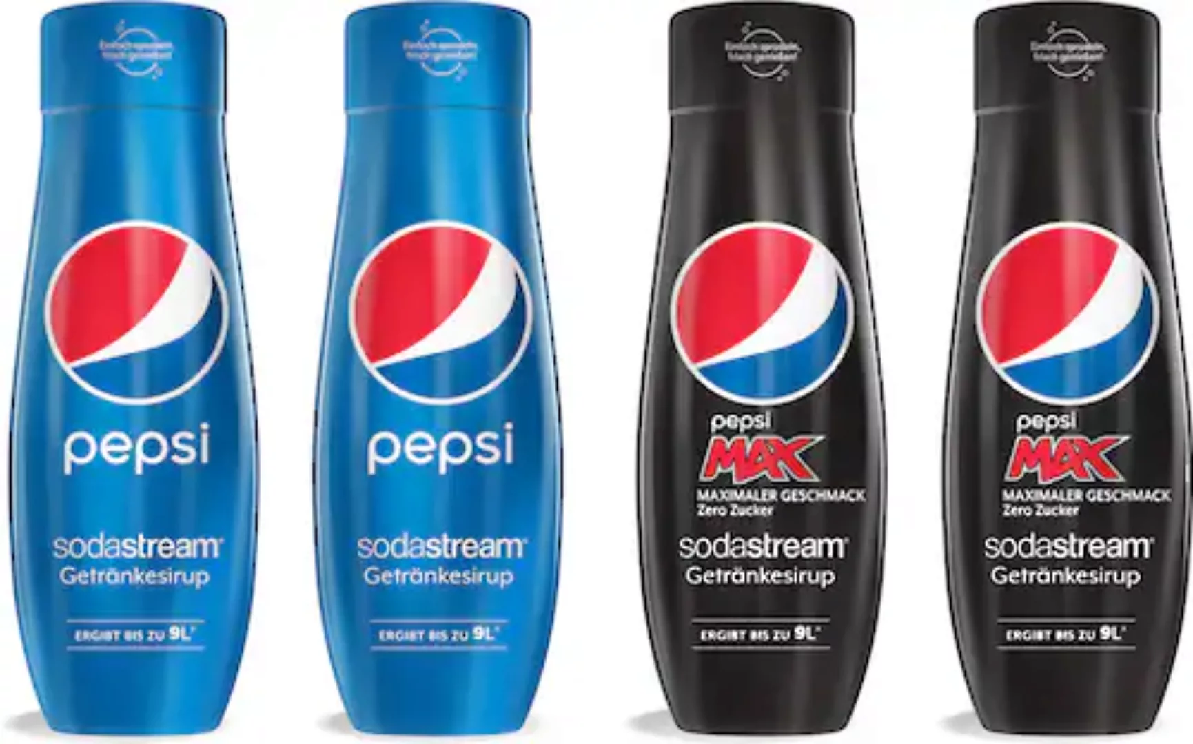 SodaStream Getränke-Sirup, Pepsi & PepsiMax, (4 Flaschen) günstig online kaufen